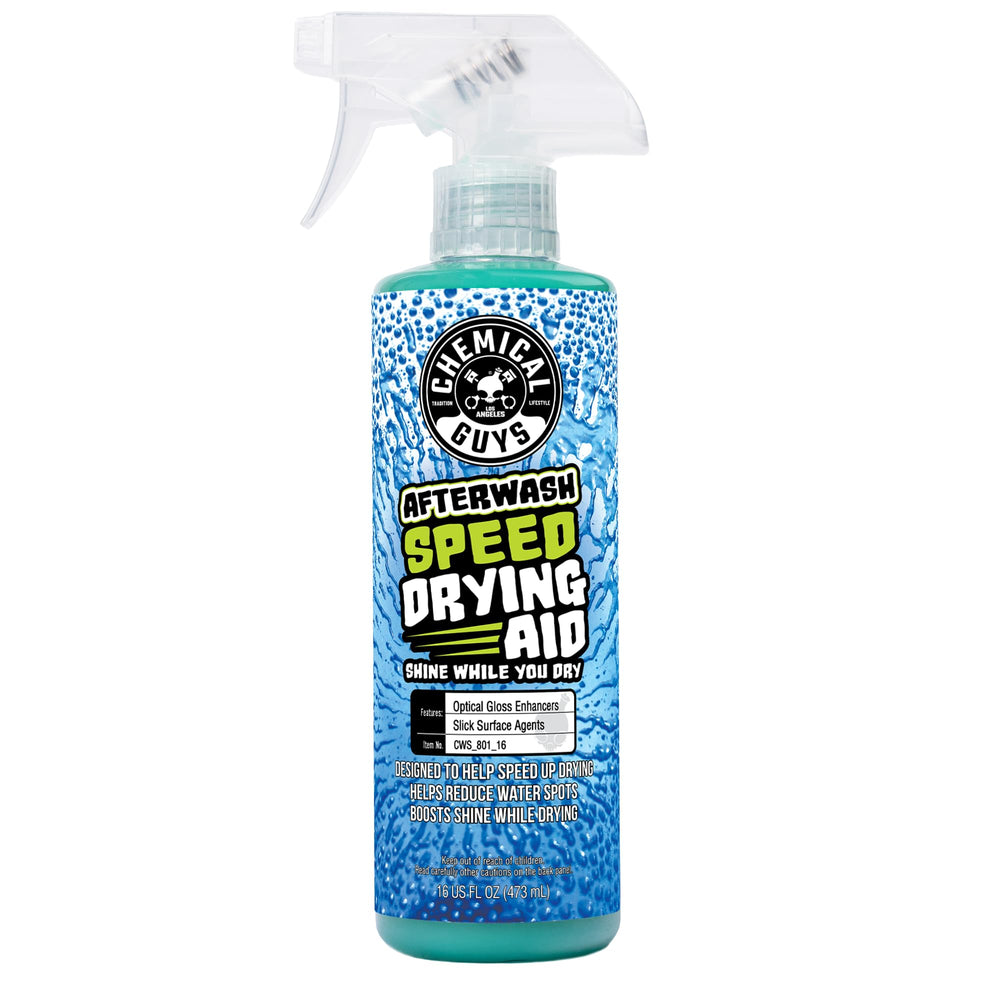 Chemical Guys After Wash spray bottle pour for quick, even application after washing.
