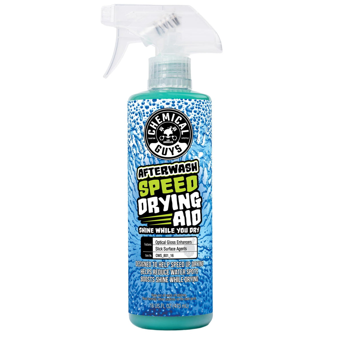 Chemical Guys After Wash spray bottle pour for quick, even application after washing.