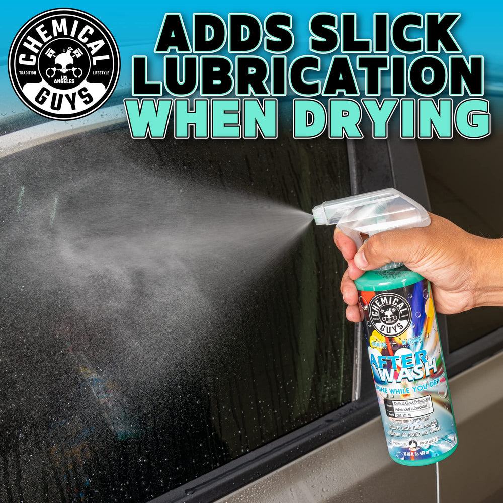 Spray-on while wet to streamline drying and protect paint