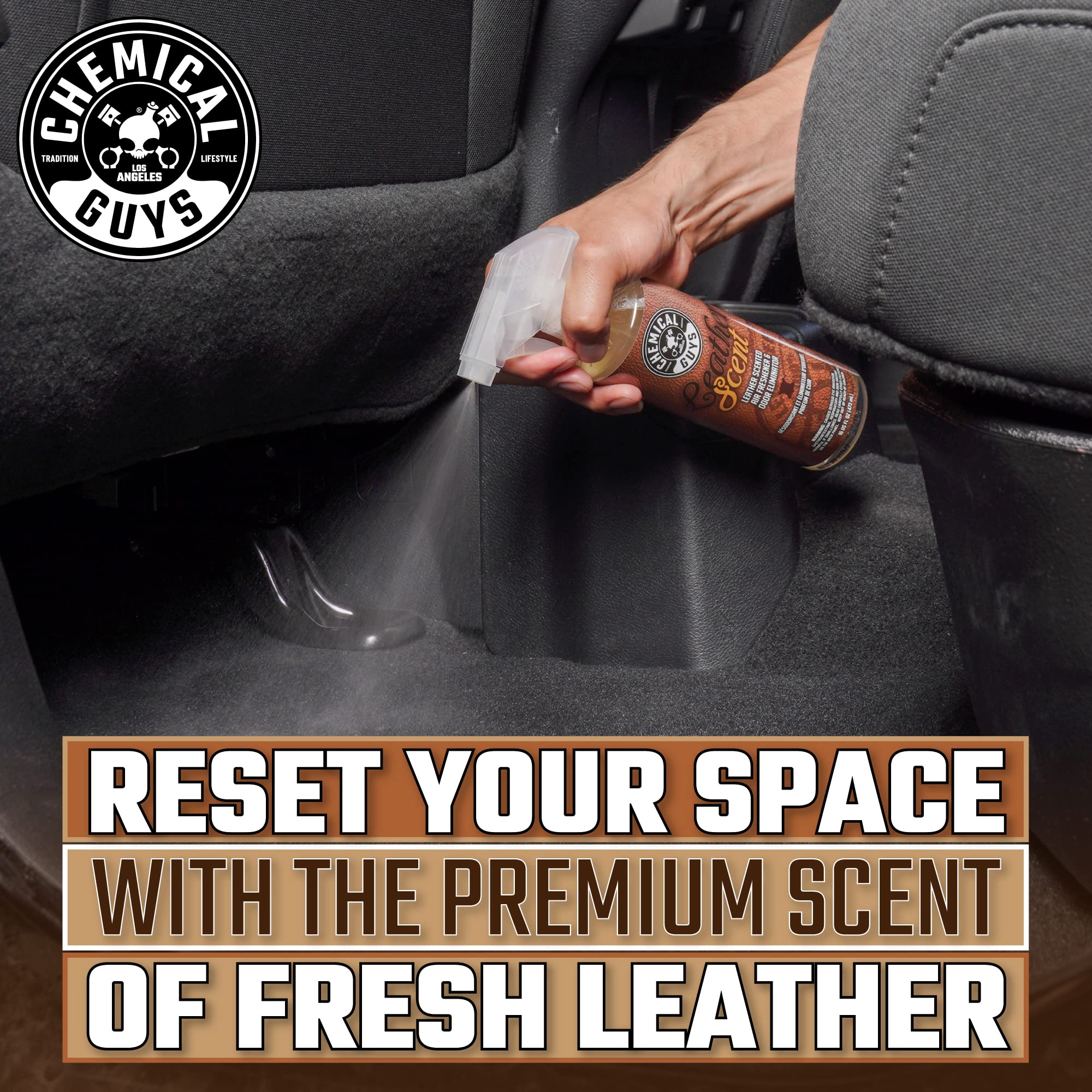 Chemical Guys AIR_300 Car Interior Application ideal for trucks, SUVs, and cars.