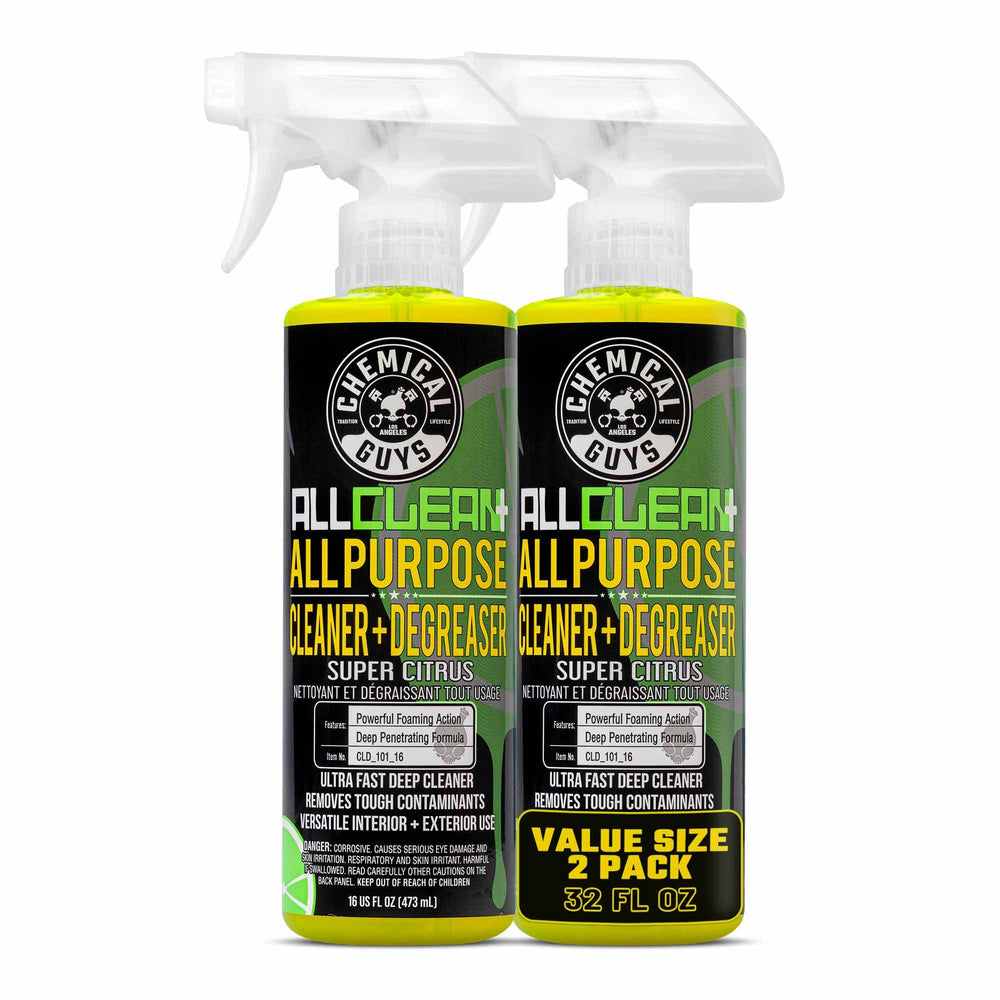 Chemical Guys All Clean+ Citrus cleaner bottle front for multi-surface use