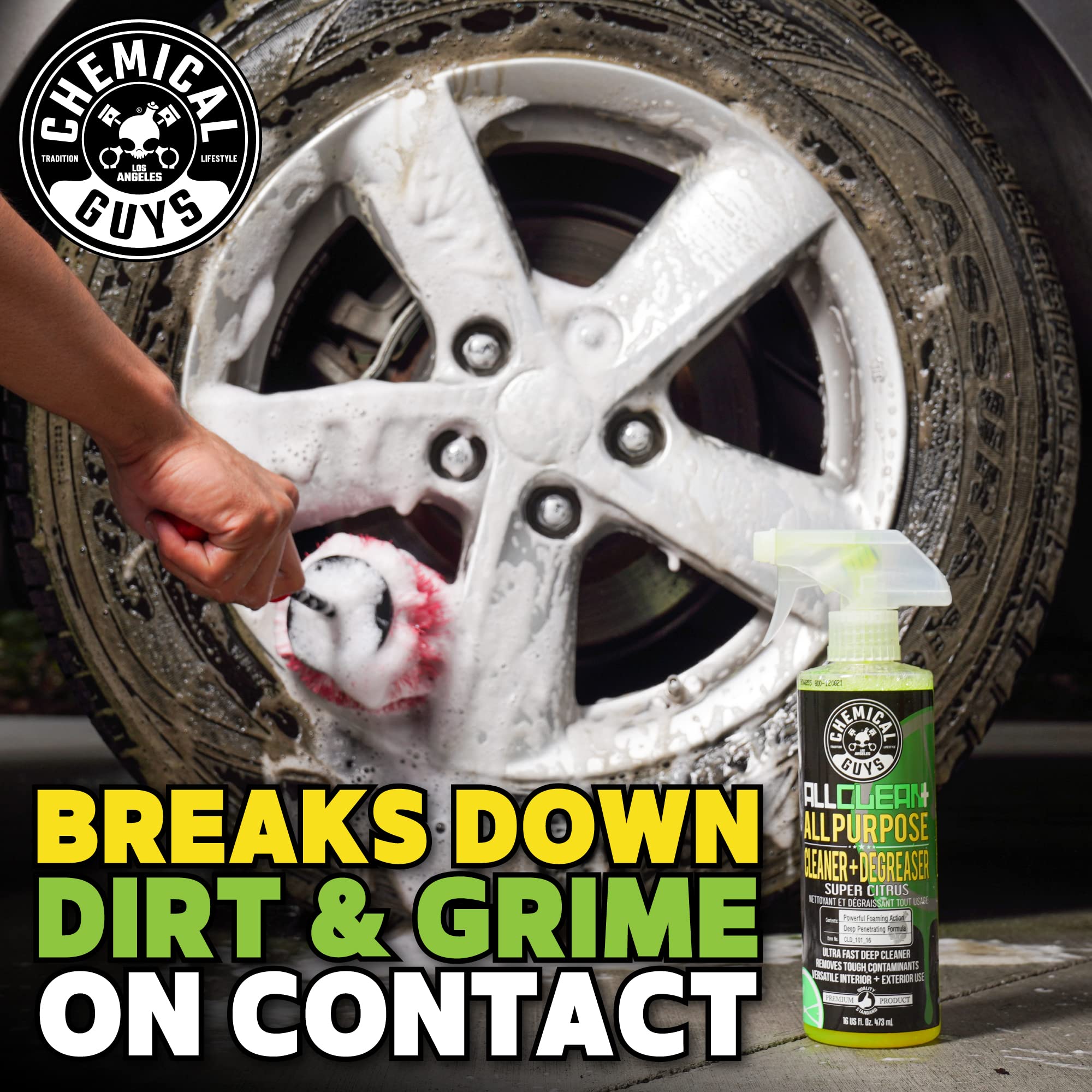 Chemical Guys All Clean+ fabric cleansing for upholstery and textiles.