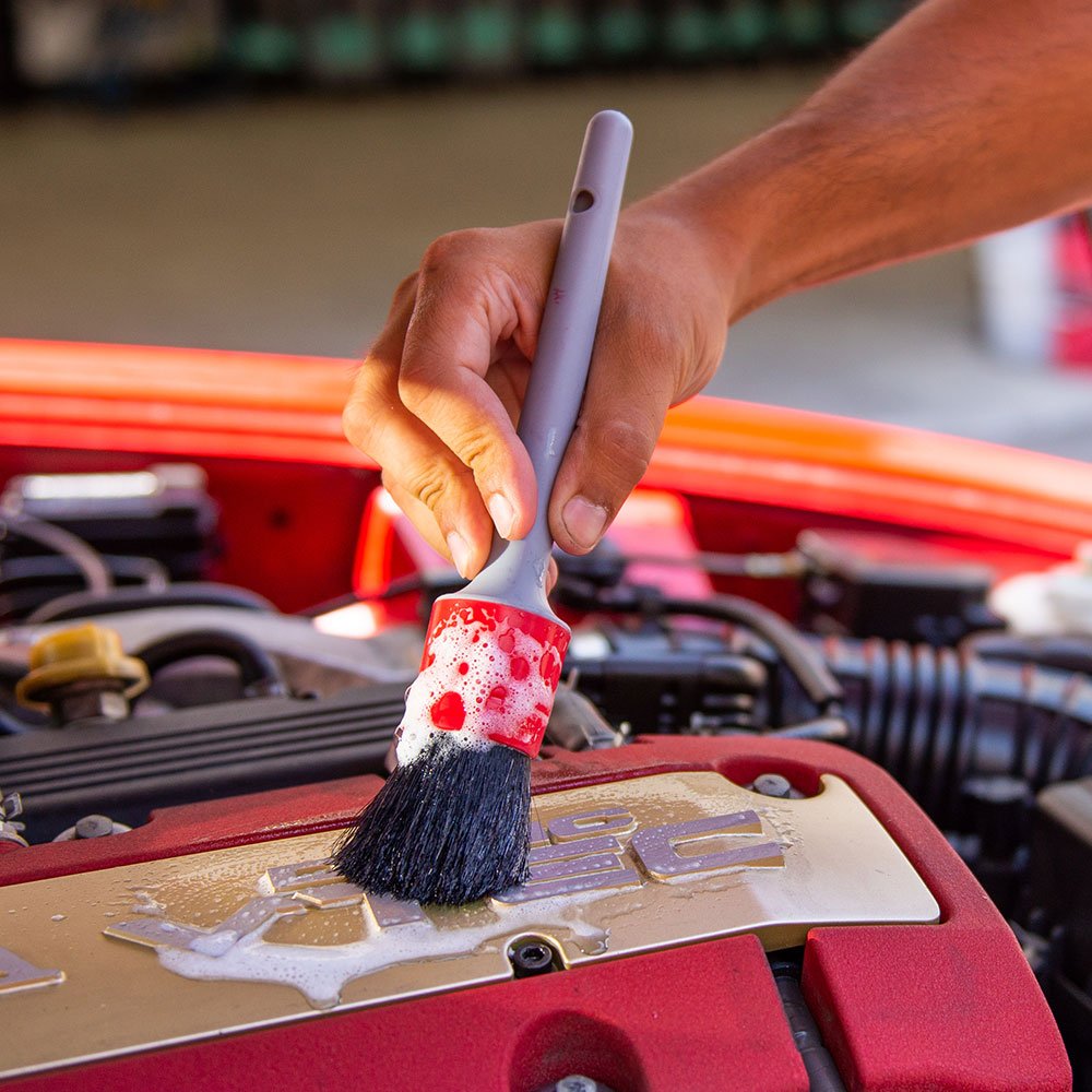 Chemical Guys All in the Details exterior brush fits tight crevices and cracks