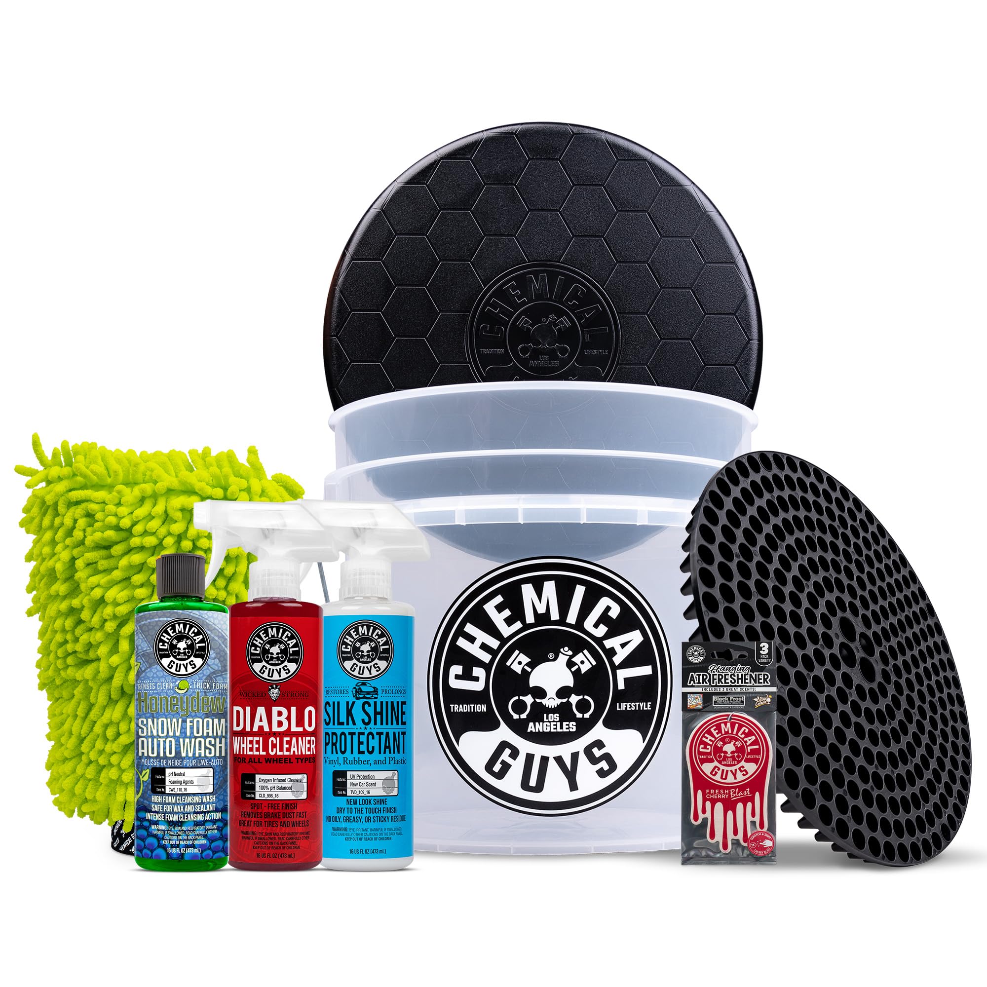 Chemical Guys Arsenal Builder Kit bucket for organized at-home detailing and storage.