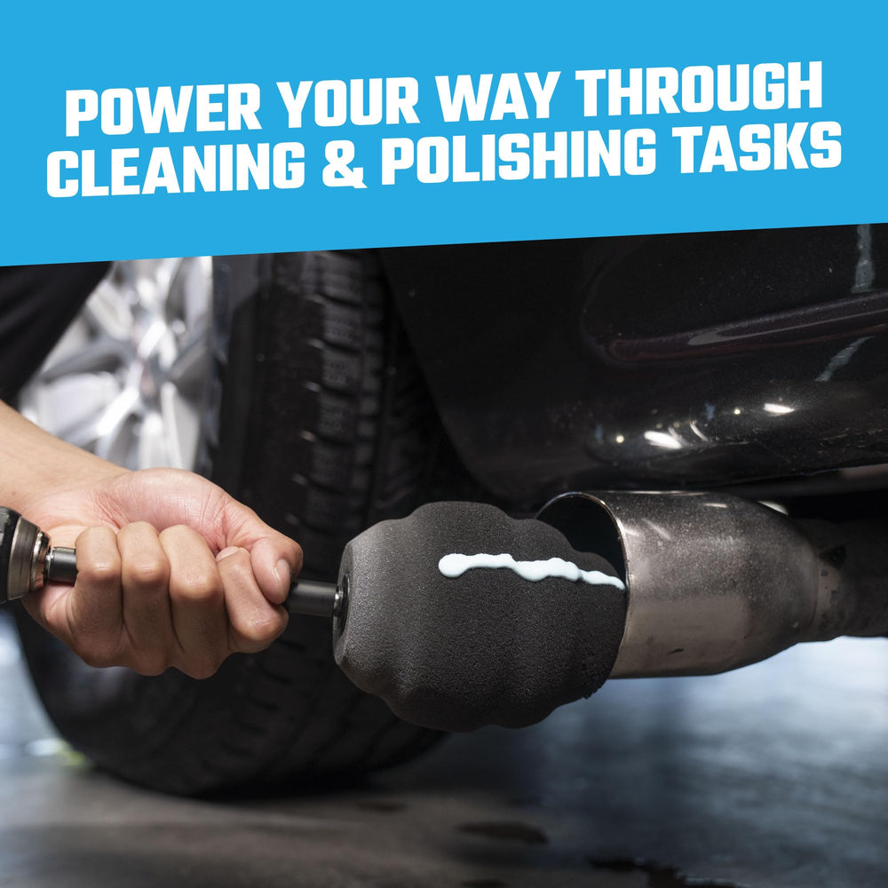 Soft, safe bristles protect chrome and painted wheel finishes
