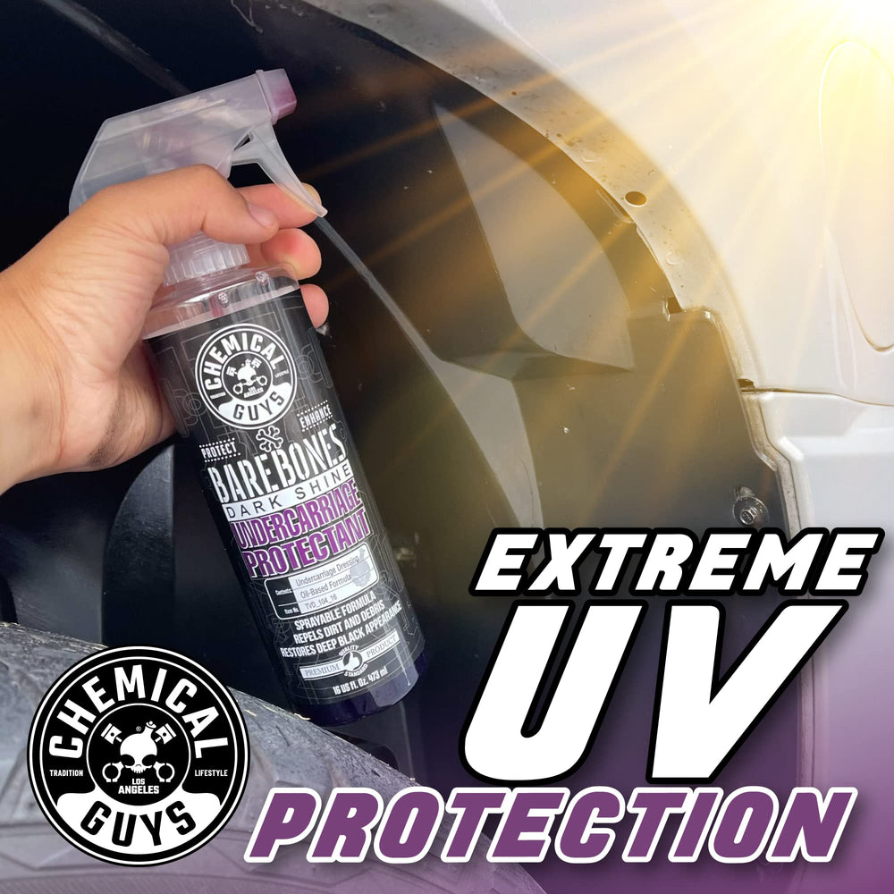 Chemical Guys Bare Bones Dark Shine post-wash finish supports resale prep