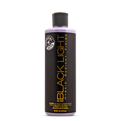 Chemical Guys Black Light bottle label signaling premium glaze for dark finishes