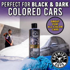 Chemical Guys Black Light foaming action producing rich lather