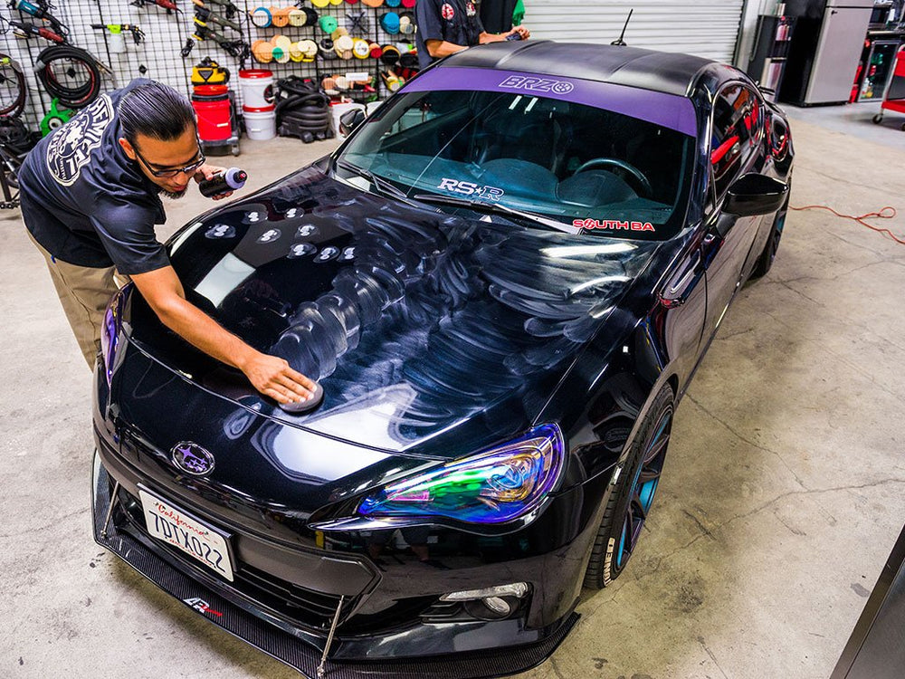 Chemical Guys Black Light delivers a wet gloss finish on dark paint