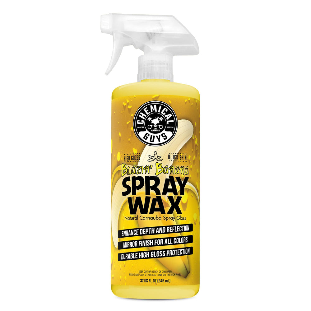 Chemical Guys Blazin' Banana Spray Wax bottle for quick spray-on shine.