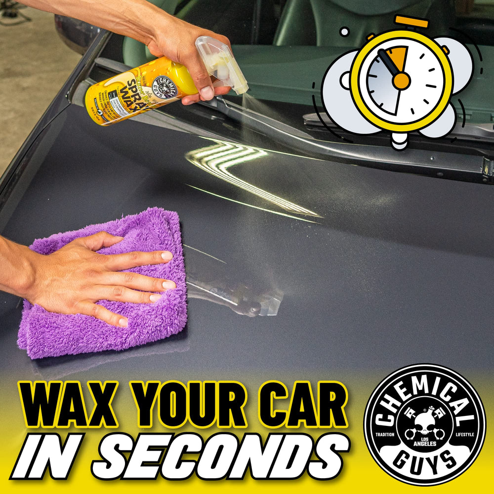Blazin' Banana Spray Wax in use delivers even coverage with little effort.