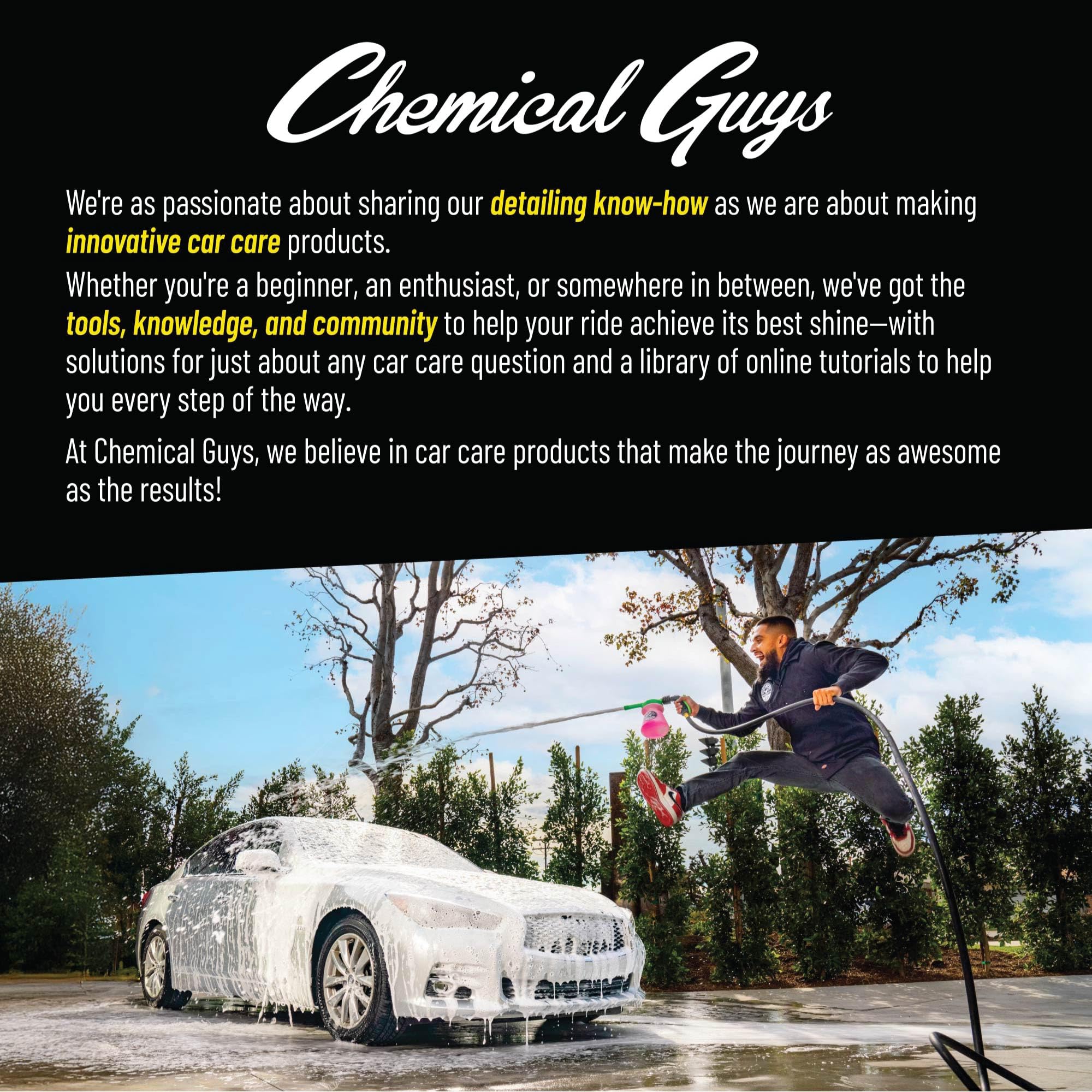 Clean exterior after wash showing residue-free, glossy finish.