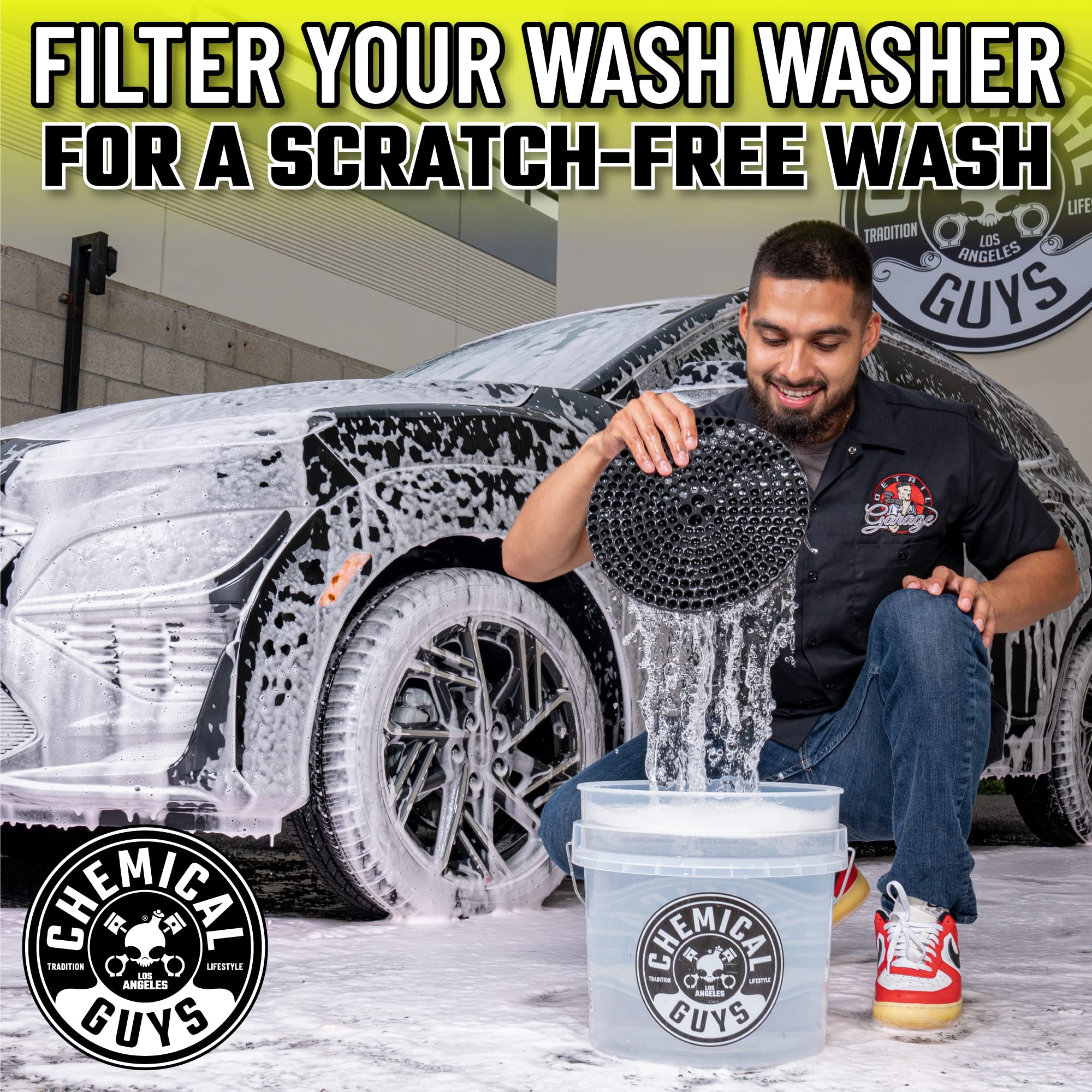 Chemical Guys chenille wash mitt delivers ultra-soft, scratch-free cleaning.