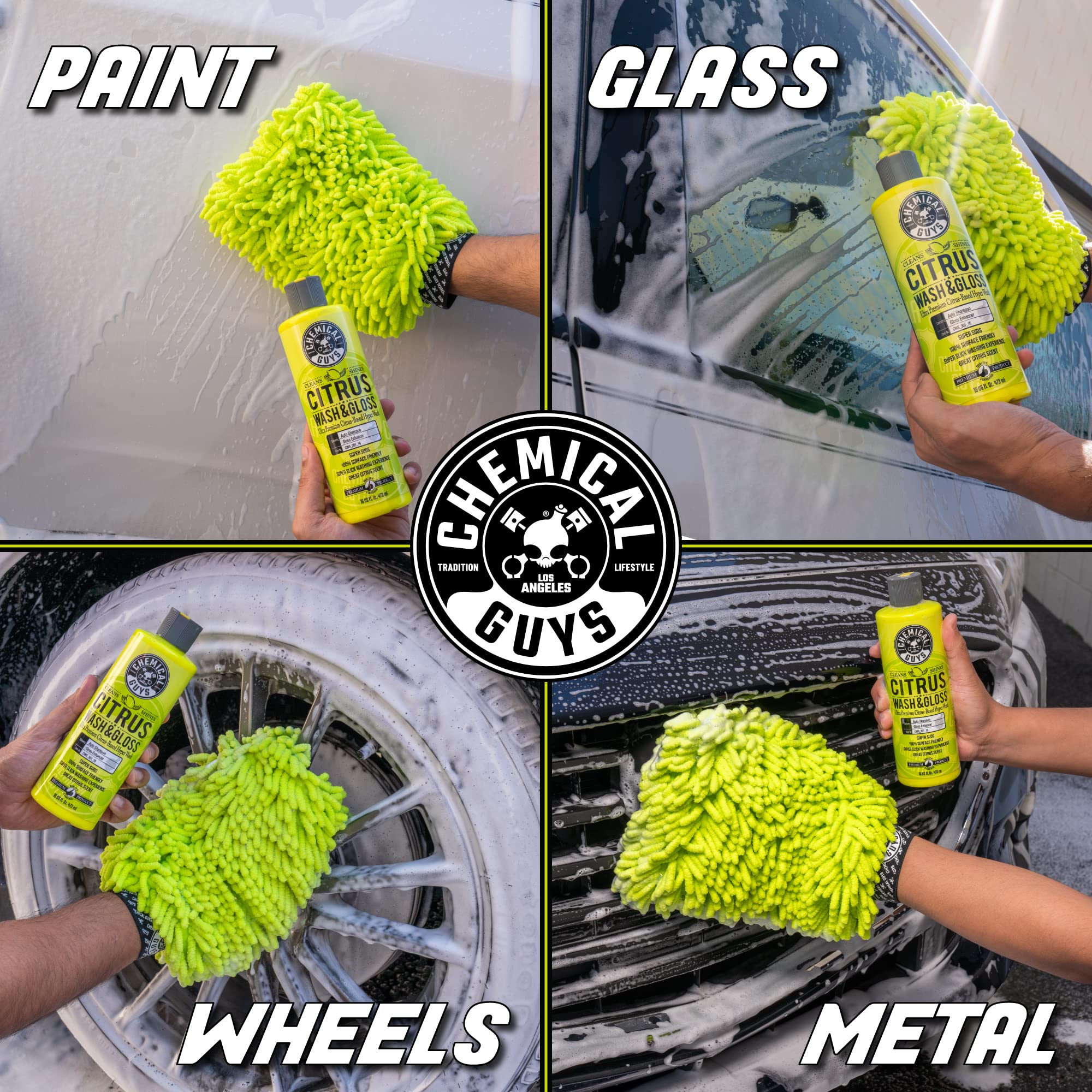 Chemical Guys Citrus Wash & Gloss detailing session elevates home detailing results.