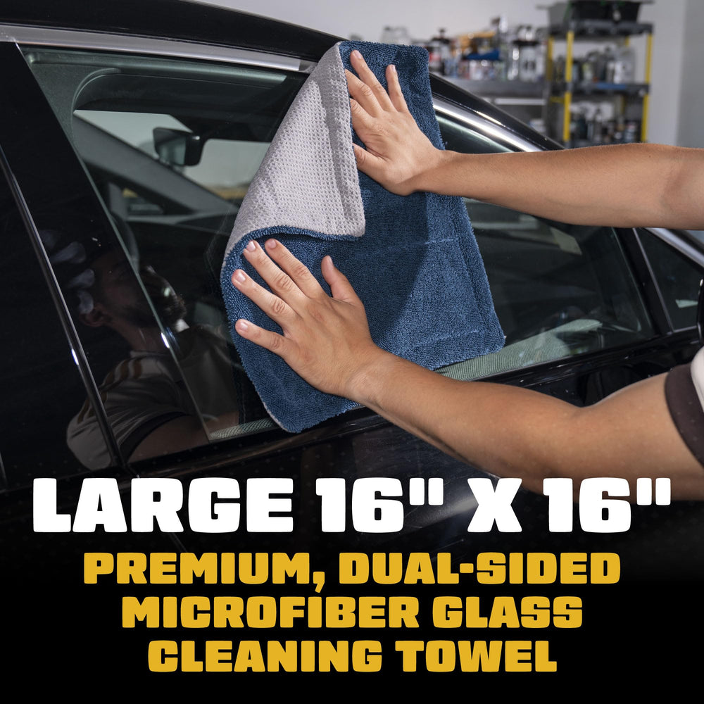 Chemical Guys Clean Stroke ultra-soft microfiber fibers safely clean tinted windows