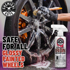 Chemical Guys Decon Pro is safe on painted wheels and calipers during detailing.