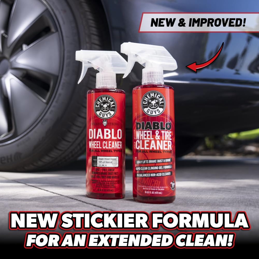 Chemical Guys Diablo wheel cleaner safely lifts dirt without scratching
