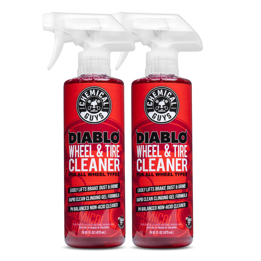 Chemical Guys Diablo Wheel Cleaner spray bottle for easy brake dust removal.