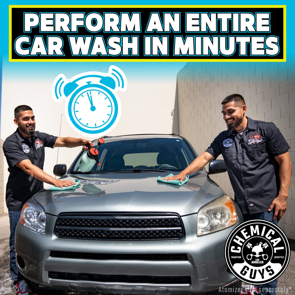 Chemical Guys EcoSmart used on an RV exterior for a quick waterless detail