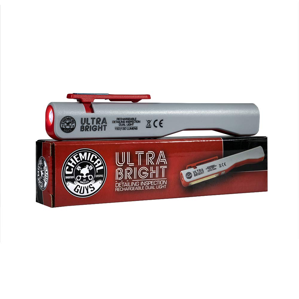 Chemical Guys EQP401 Ultra Bright front view highlights precise lighting for detailing.
