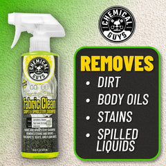 Chemical Guys Foaming Citrus Fabric Clean foam-action demonstrates thorough cleaning on fibers
