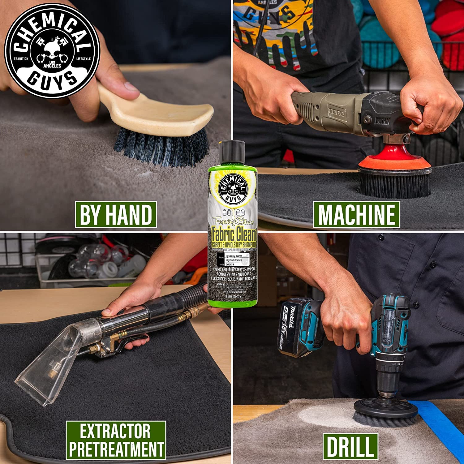 Cleaner tackles car mats and carpets with Citrus Foam by Chemical Guys