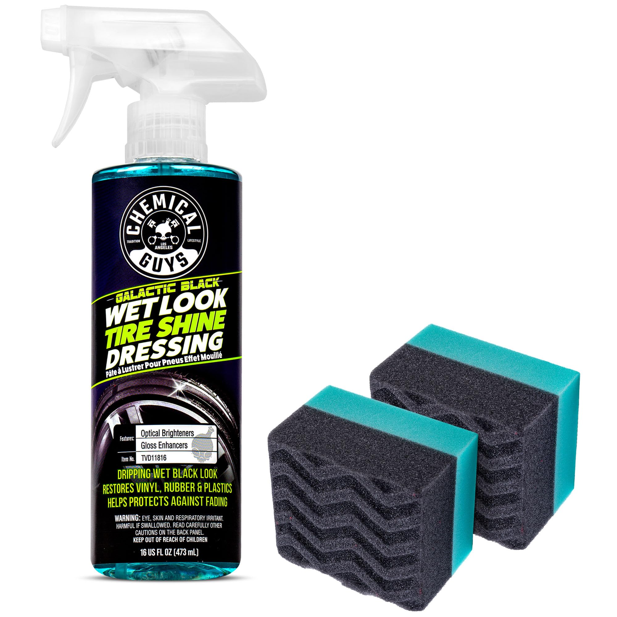 Chemical Guys Galactic Black tire shine 16 oz bottle for deep gloss