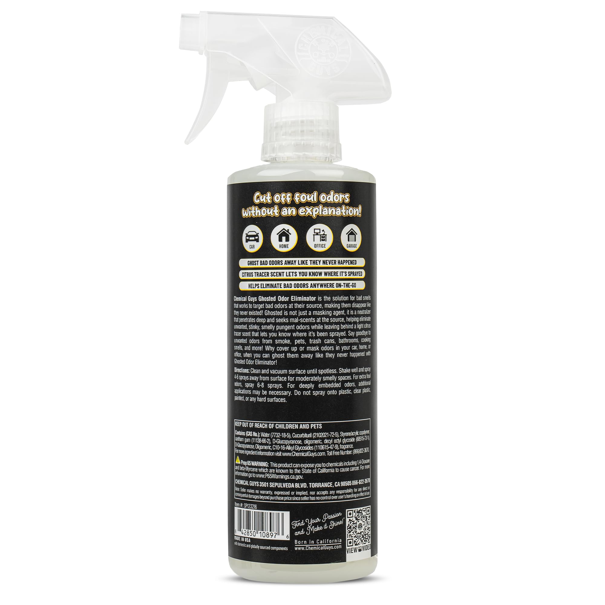 Home or office space benefits from Ghosted for odor control.