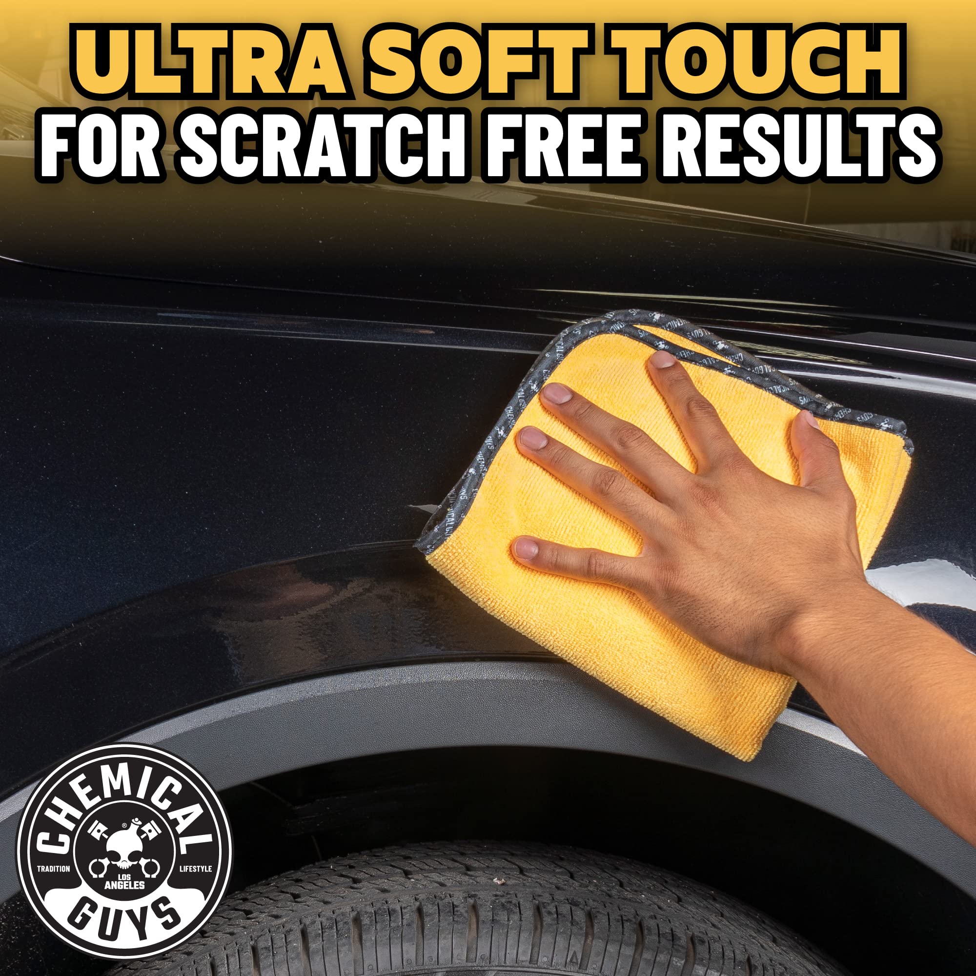Chemical Guys Gold towels suit cars, trucks, motorcycles, RVs, boats and household tasks.