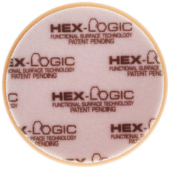 Chemical Guys Hex-Logic orange pad hex-grooves close-up for even distribution.
