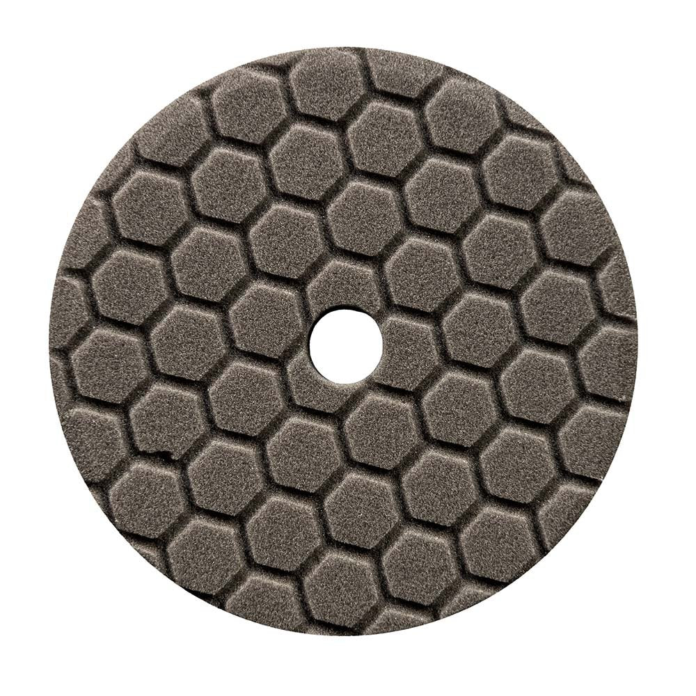 Chemical Guys Hex-Logic Quantum finishing pad in black, top view, designed for even sealant spread