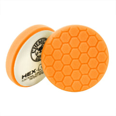 Chemical Guys Hex-Logic orange swirl-remover pad for smoother finishes and fewer swirls.