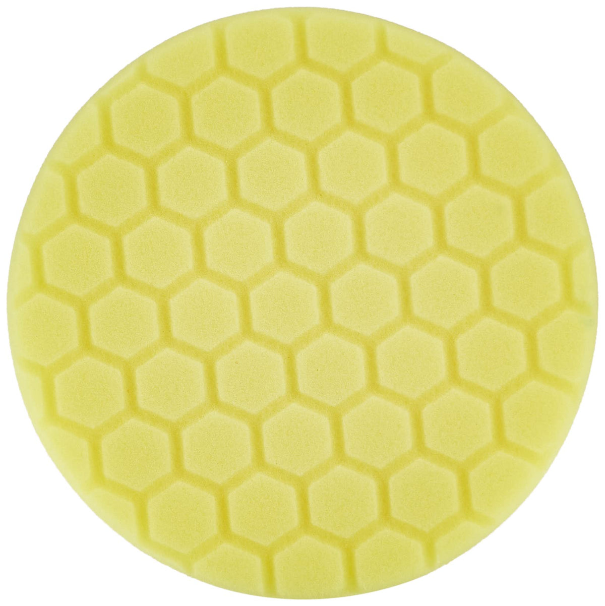Chemical Guys Hex-Logic Yellow heavy-cutting pad, 6.5 inches, ideal for removing severe oxidation.