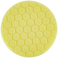 Chemical Guys Hex-Logic Yellow heavy-cutting pad, 6.5 inches, ideal for removing severe oxidation.