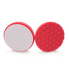 Chemical Guys Hex-Logic finishing pad packaging photo highlights 6.5-inch size and compatibility.