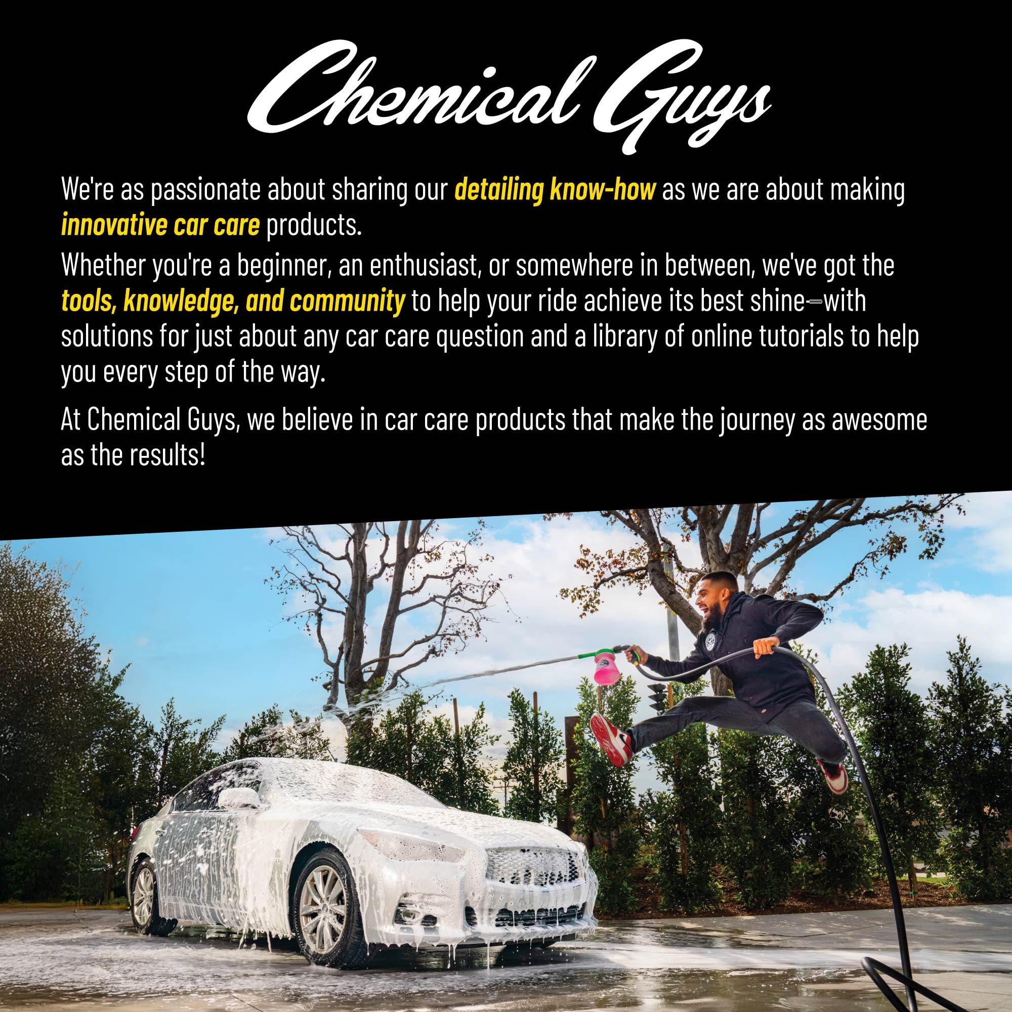 Chemical Guys HOL401 detailing surface close-up showcasing convenient on-the-go cleaning