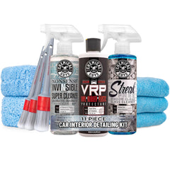 Chemical Guys HOL507 VRP Protectant bottle for a deep black, non-greasy interior finish.