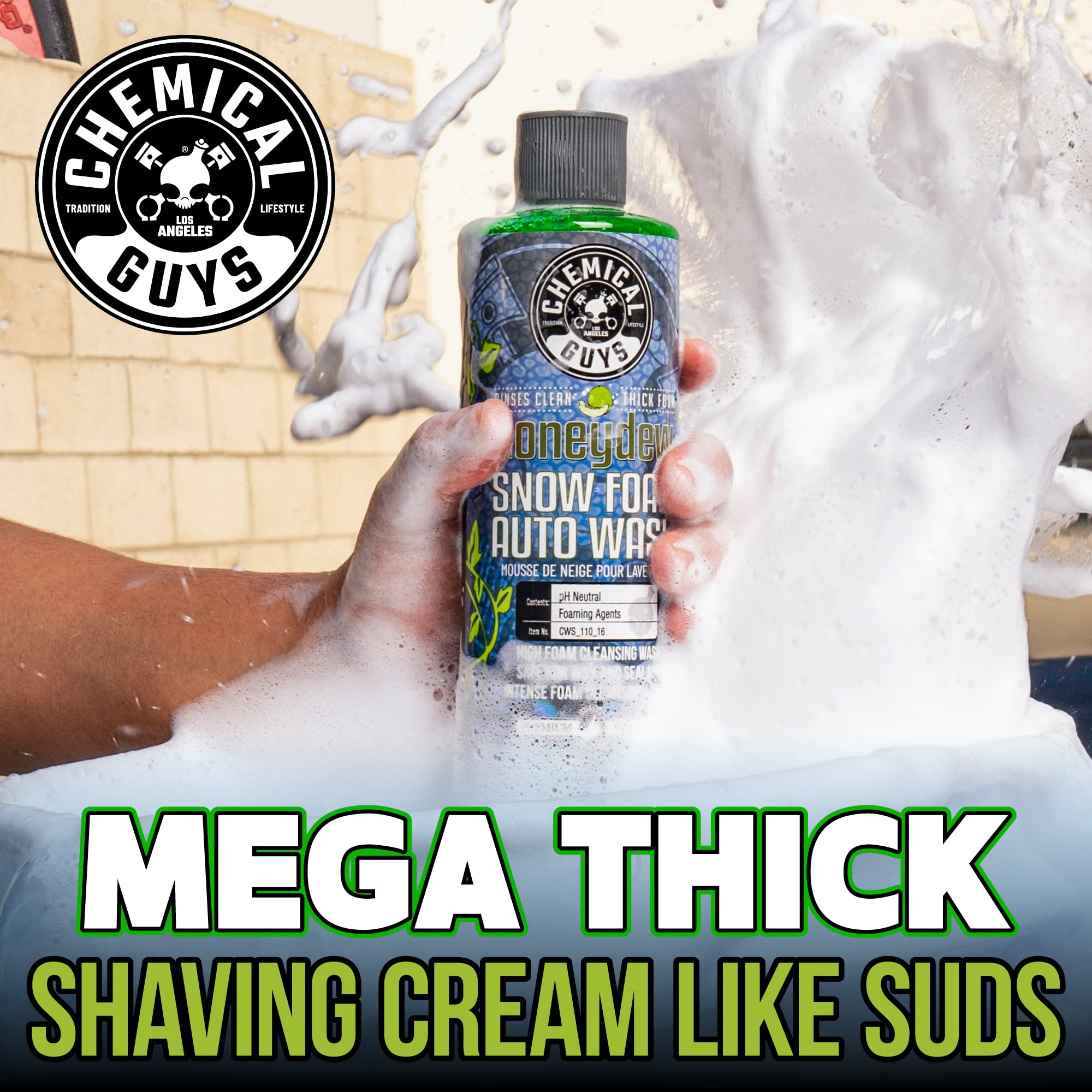 Chemical Guys Honeydew Snow Foam lush lather coats vehicle surface