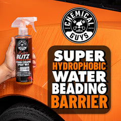 HydroBlitz used on glass and wheels for streak-free cleanliness.