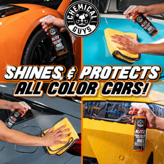 Chemical Guys HydroBlitz delivers a high gloss finish on painted surfaces.