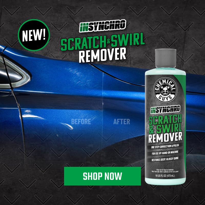Chemical Guys Insynchro used on cars, trucks, motorcycles for universal paint correction.