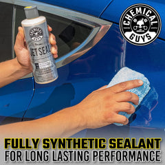 Chemical Guys JetSeal applicator pad in use for smooth coverage
