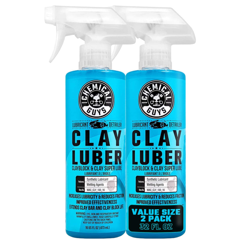 Chemical Guys Luber bottle pour shows easy spray for clay bar prep