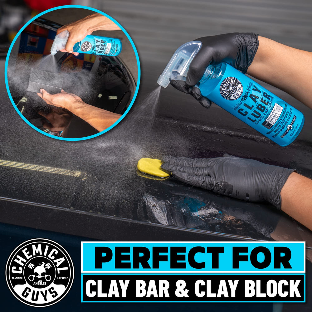 Chemical Guys Luber clay-bar lubricant setup facilitates smoother claying sessions