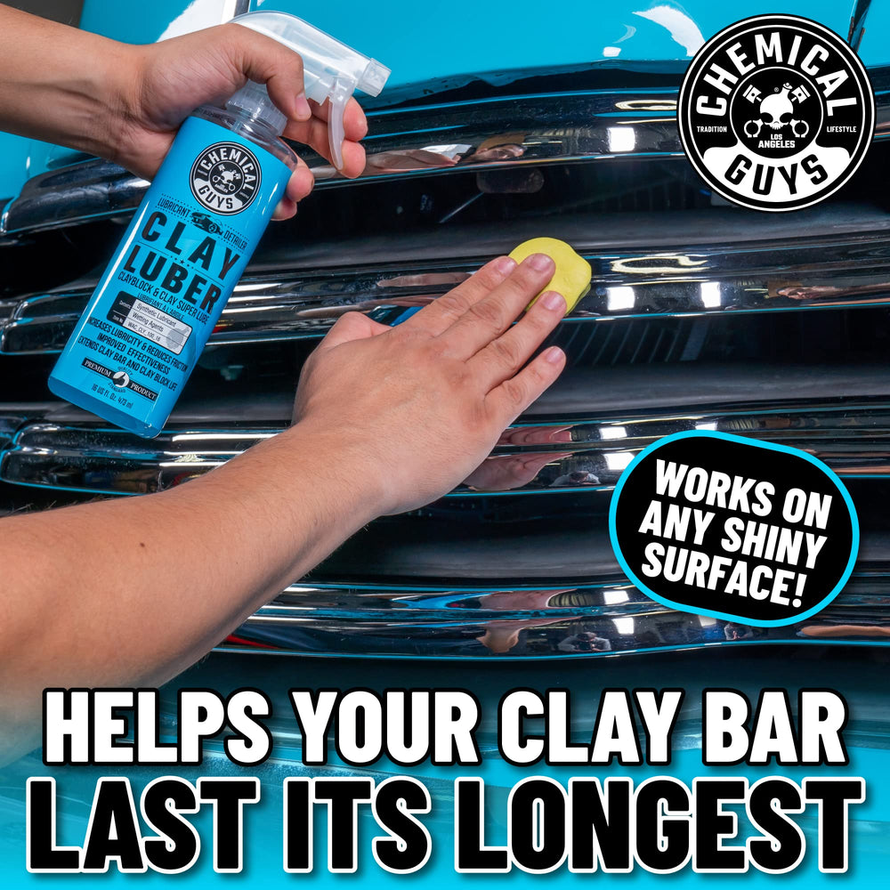 Chemical Guys Luber detailer nozzle closeup highlights smooth glide for quick detailing