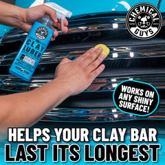 Chemical Guys Luber detailer nozzle closeup highlights smooth glide for quick detailing