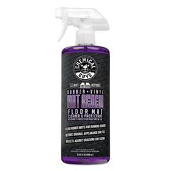 Chemical Guys Mat Renew cleans and revitalizes rubber mats with a non-slip dry finish.