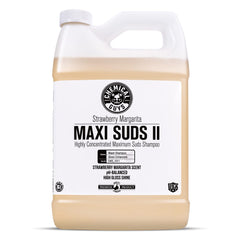 Chemical Guys Maxi-Suds II foam cannon in action delivering thick, dirt-lifting foam.