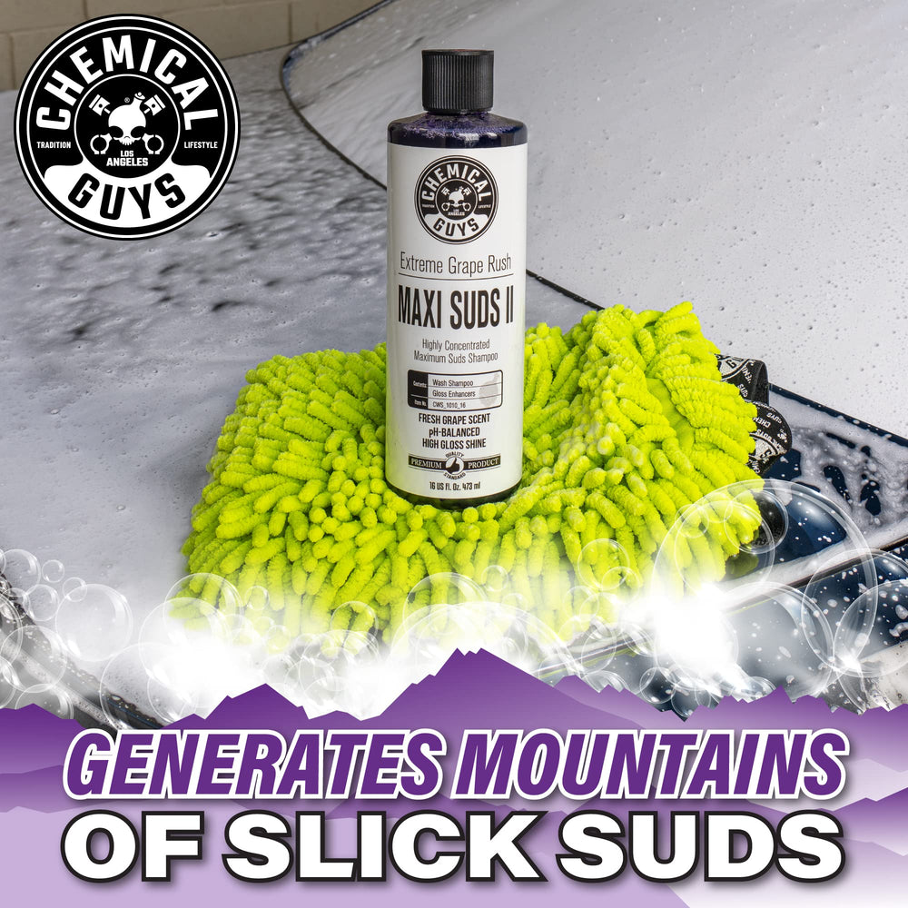 Two-bucket wash method with Maxi Suds II for lubricated, scratch-free cleaning