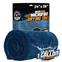 Chemical Guys Megalodon towel 24x36 in action speeds drying with minimal streaks.